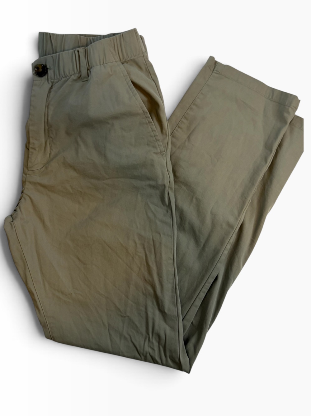Marine Layer Women’s Medium Olive Green Pull On Straight Leg Pants